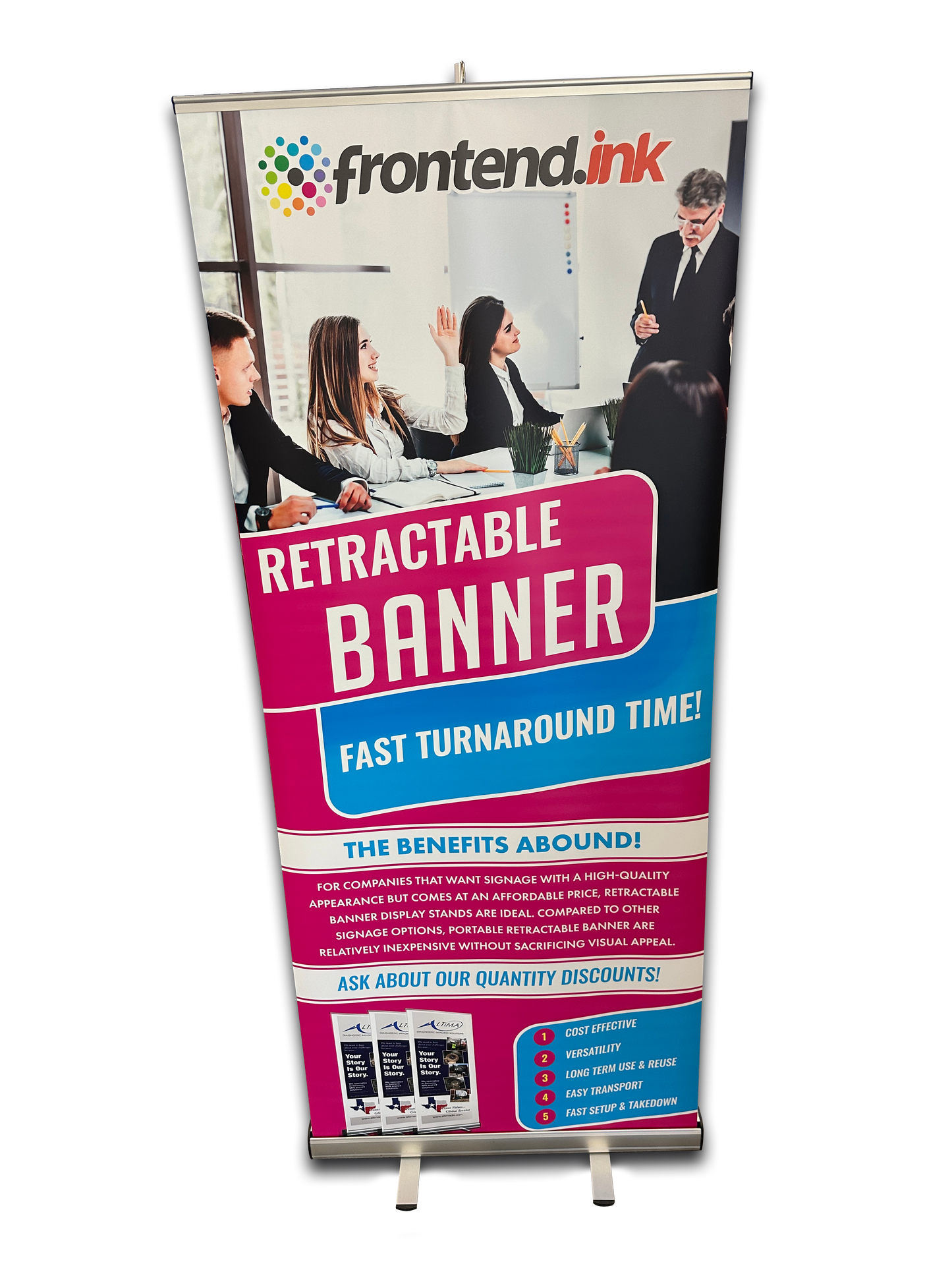 Indoor Retractable Banner with Stand