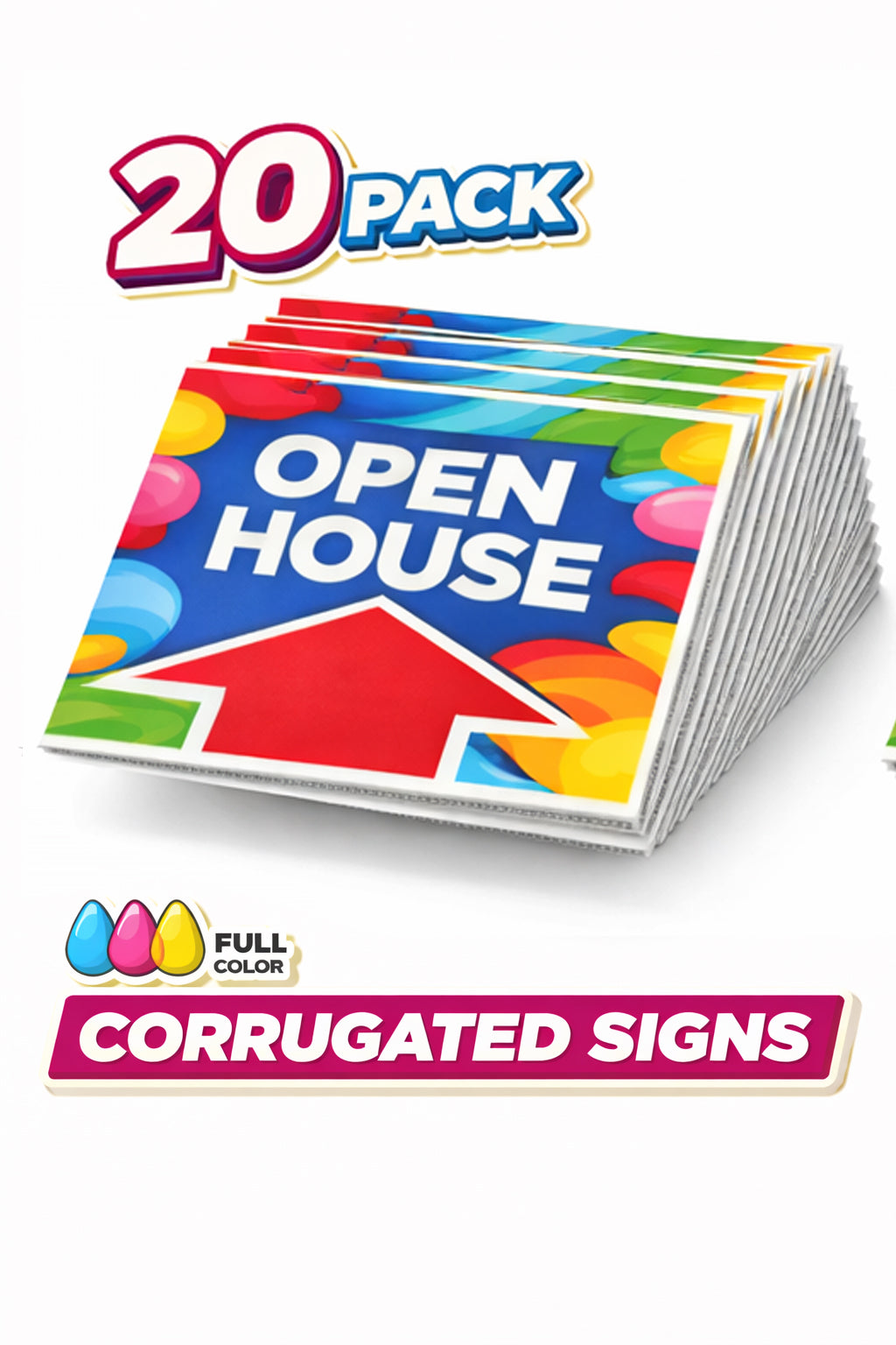 Corrugated Signs Single Sided