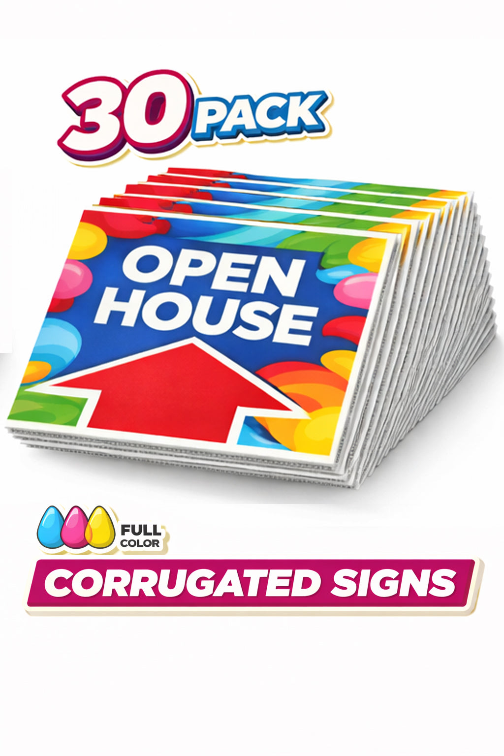 Corrugated Signs Single Sided