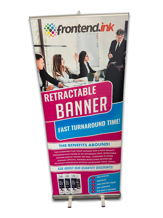 Indoor Retractable Banner with Stand
